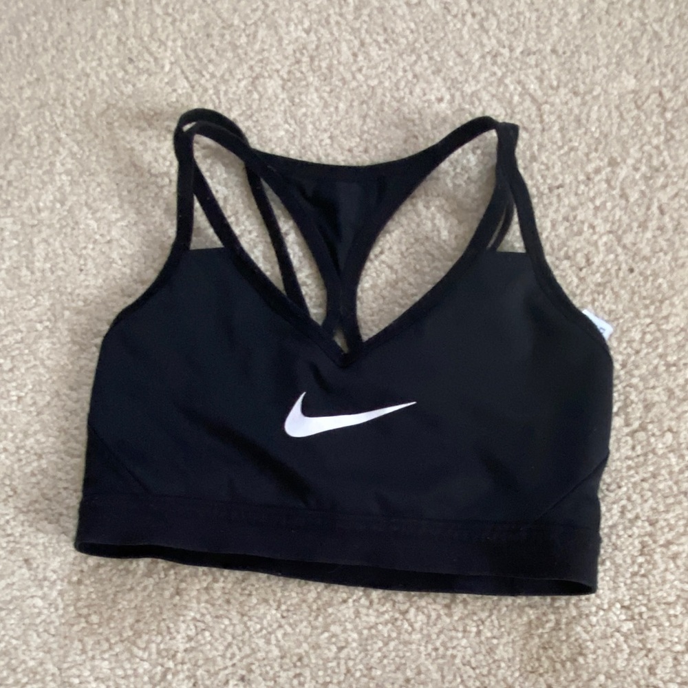 Nike black sports bra, size small
